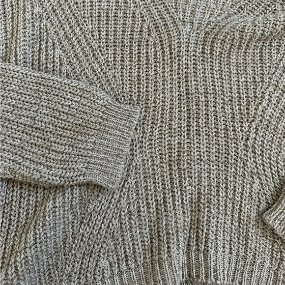 Express Women's Tan Cutout Pullover Sweater XS - Picture 4 of 9